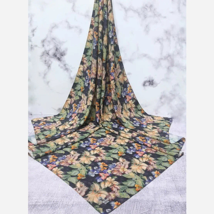 روسری نخی طرح دلسا سایز 140 چهار فصل زنانه