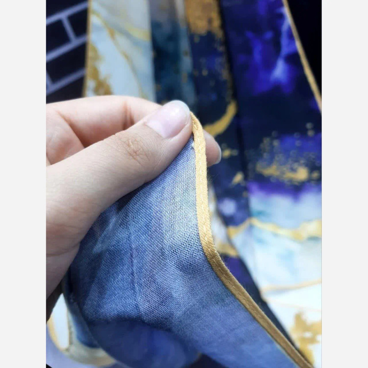 روسری ابری و بادی سبز 140 سانتیمتر طرح خاص جنس نخ کاستوم سیتو