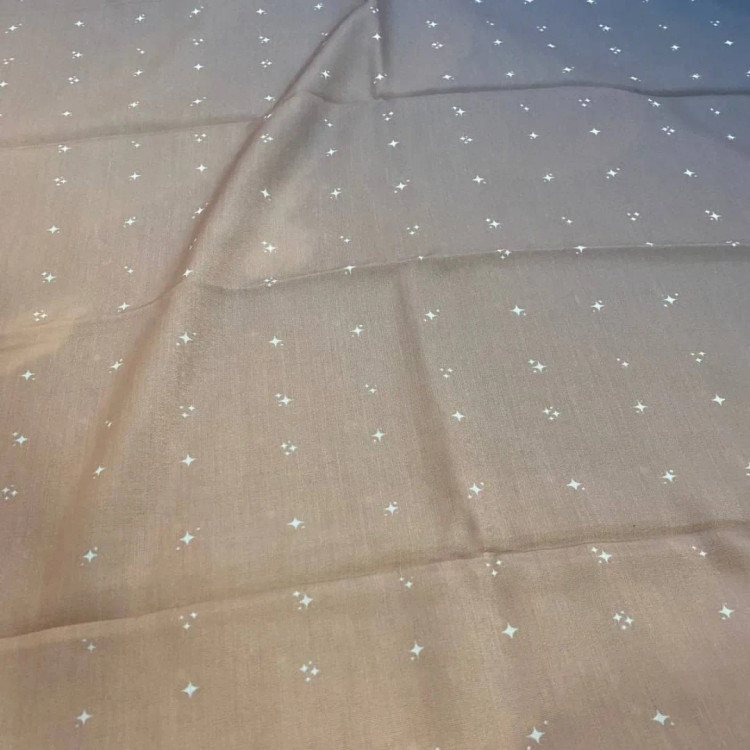 روسری زنانه طرح کوه و آسمان ستاره باران قواره بزرگ 140 نخی کاستوم سیتو