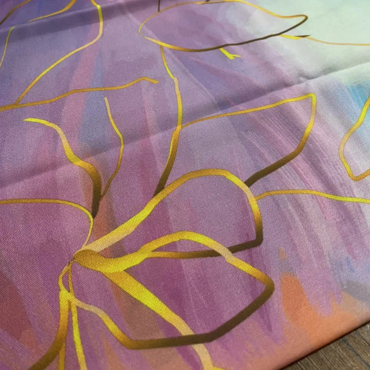 روسری نخی طرح نیلا | ست مادر دختری | رنگ پاستلی شاد