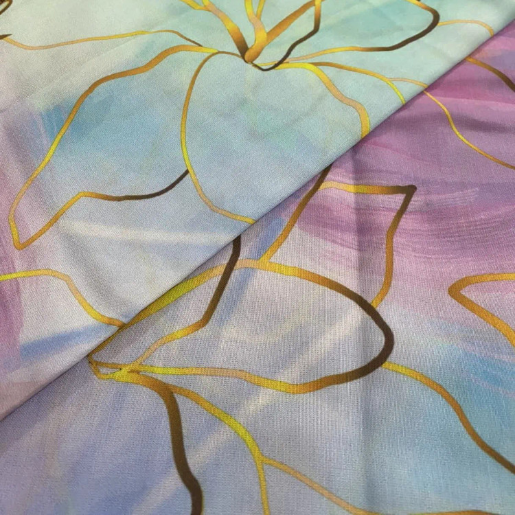 روسری نخی طرح نیلا | ست مادر دختری | رنگ پاستلی شاد