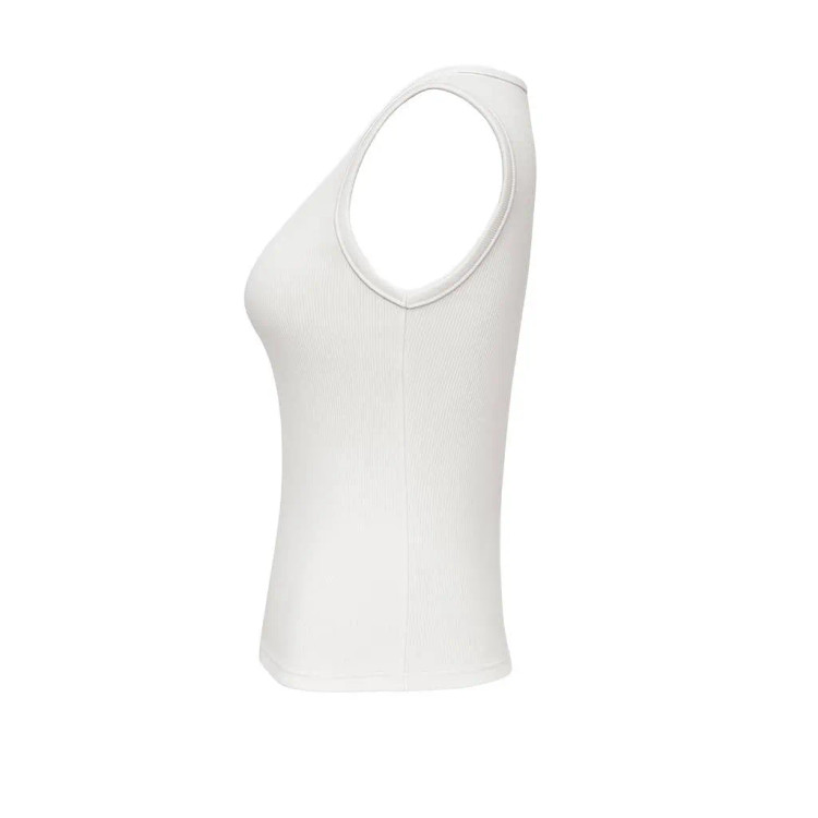 تاپ کراپ زنانه سفید یقه گرد کشی مناسب سایز 34 تا 42