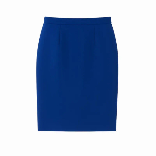 دامن فون زنانه کرپ آبی کاربنی مجلسی شیک زنانه