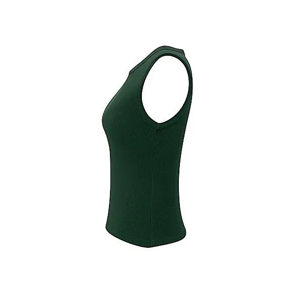 تاپ کراپ زنانه کبریتی یقه گرد بدون آستین فری سایز