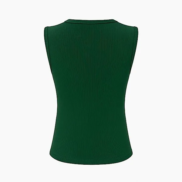 تاپ کراپ زنانه سبز یقه گرد آستین حلقه ای طرح بافت راحت و شیک مناسب سایز 34 تا 42