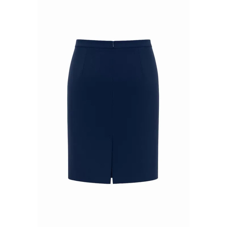 دامن فون کرپ سرمهای زنانه - مناسب مهمانی و محل کار