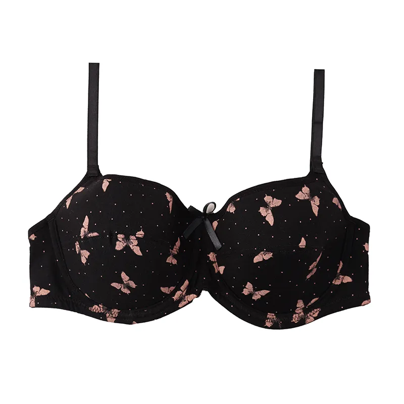 سوتین نخی اسفنجی کاپدار فنردار طرح فانتزی زنانه