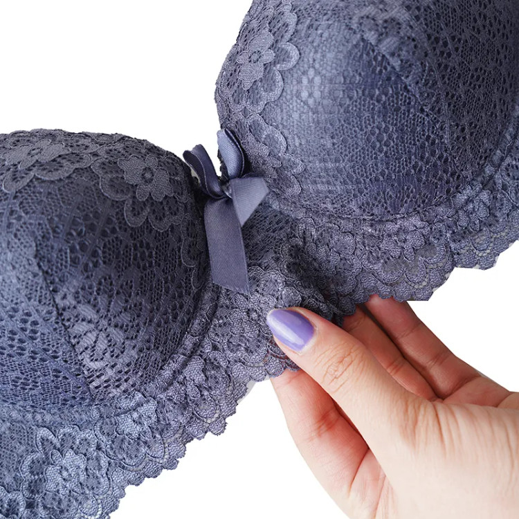 سوتین زنانه گیپور اسفنجی فنردار نیم جک مدل C-304