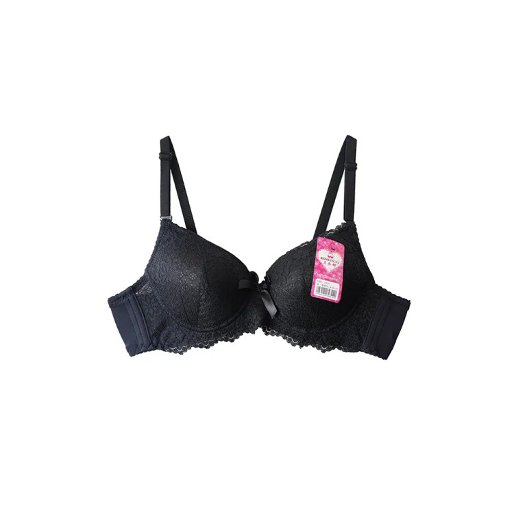 سوتین زنانه گیپور اسفنجی فنردار نیم جک مدل C-304