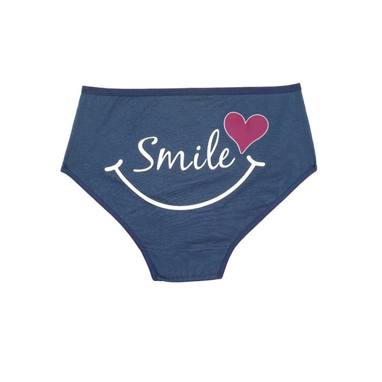 شورت اسلیپ نخی زنانه طرح لبخند سایز 4XL