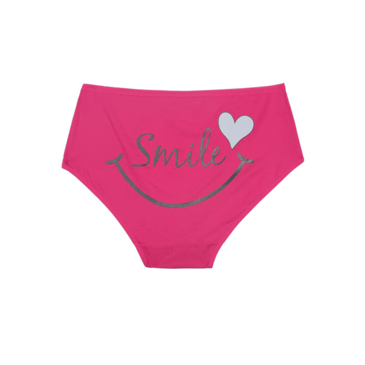 شورت اسلیپ نخی زنانه طرح لبخند سایز 4XL