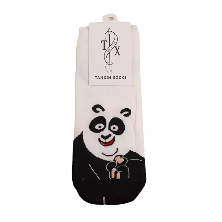 جوراب نخی پنبه طرح پاندا سایز 32 تا 38