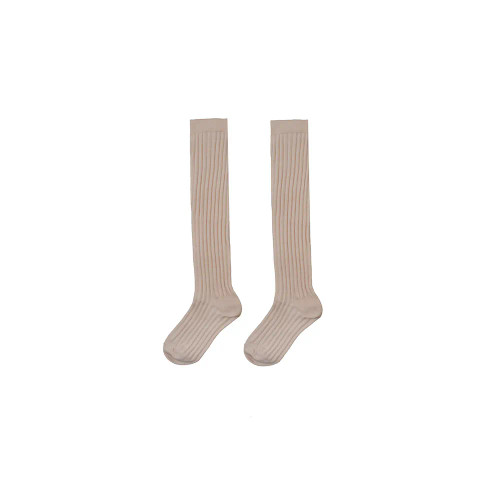 جوراب ساق بلند زنانه نخی پنبه ای فری سایز طرح دار