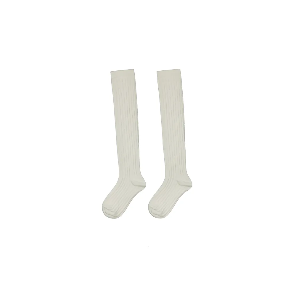 جوراب ساق بلند زنانه نخی پنبه ای فری سایز طرح دار