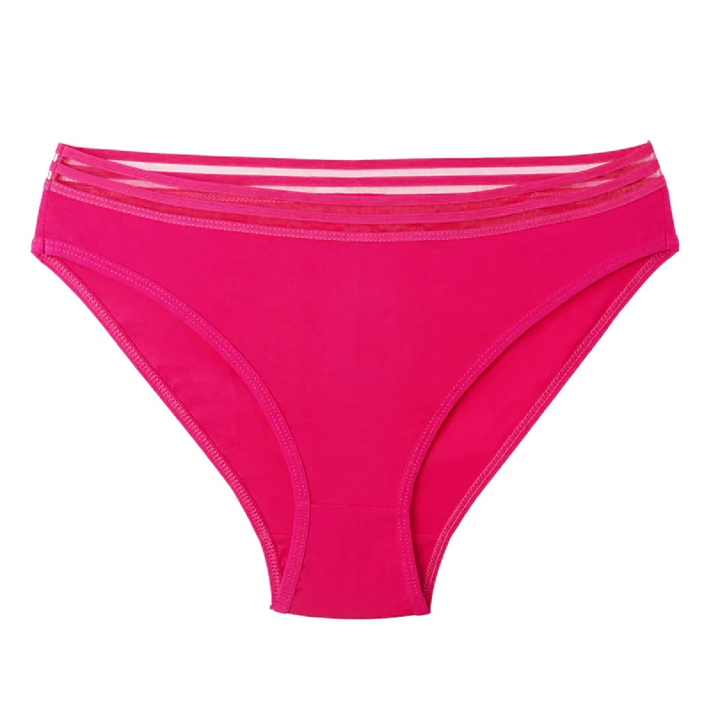 شورت اسلیپ زنانه نخی لاکرا طرح دار کمر کشی راحت