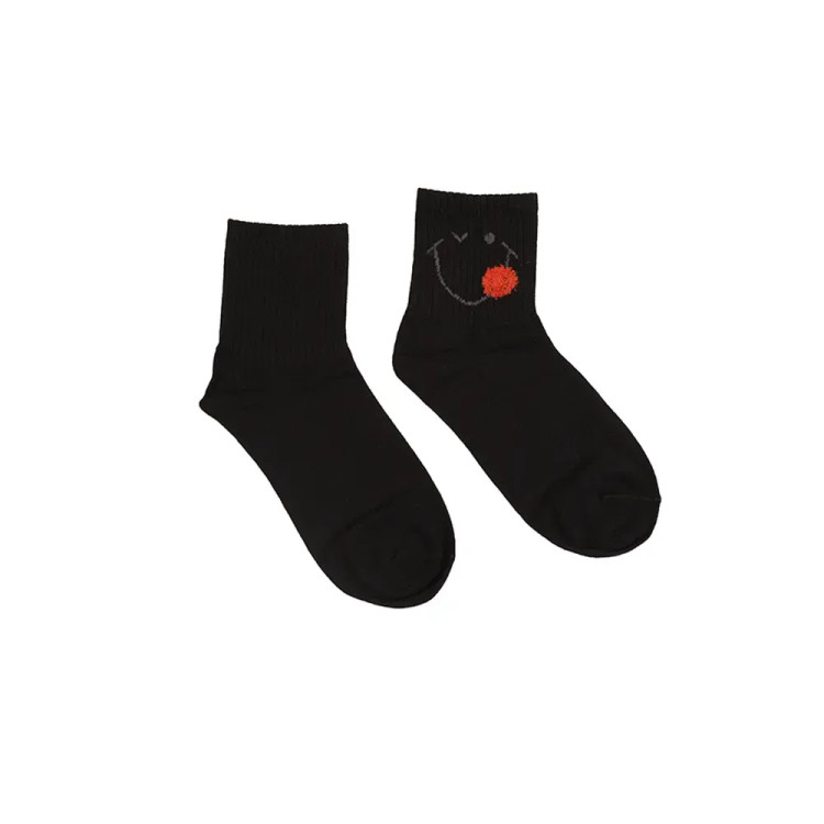 جوراب نخی فانتزی طرح لبخند فری سایز زنانه و دخترانه