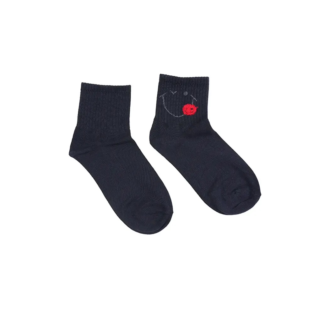 جوراب نخی فانتزی طرح لبخند فری سایز زنانه و دخترانه