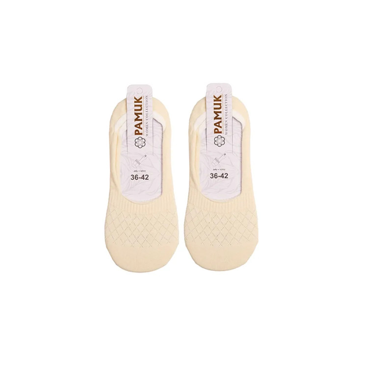 جوراب نخی زنانه فری سایز (36 تا 41) طرح لوزی