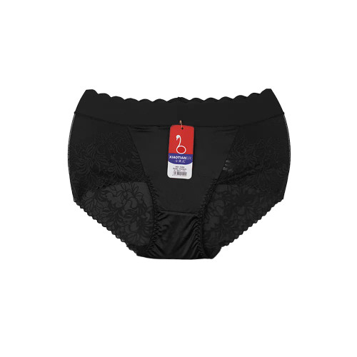 شورت زنانه اسلیپ طرح دار فری سایز، جنس استرج و تور لیزری