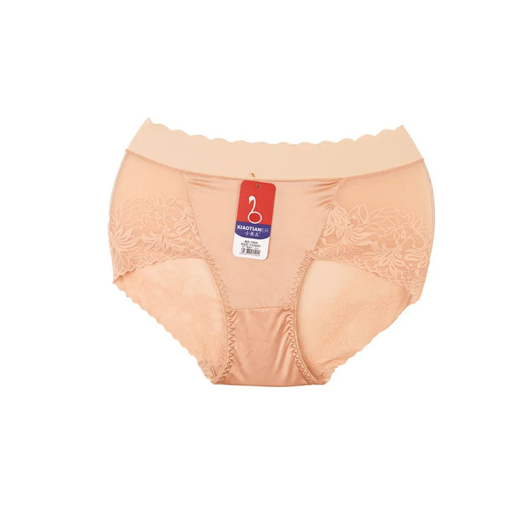 شورت زنانه اسلیپ طرح دار فری سایز، جنس استرج و تور لیزری