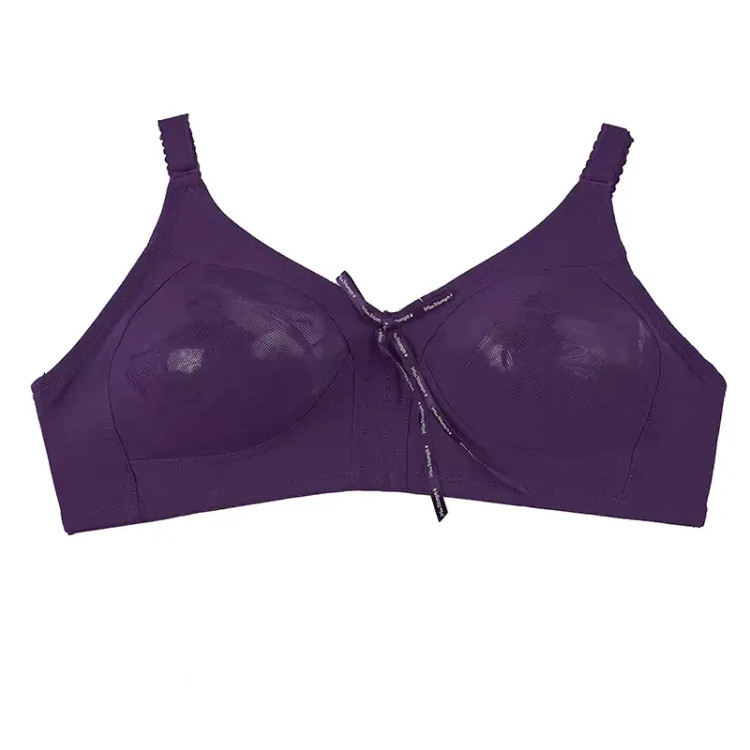 سوتین زنانه تور طرحدار بدون فنر مدل راحتی