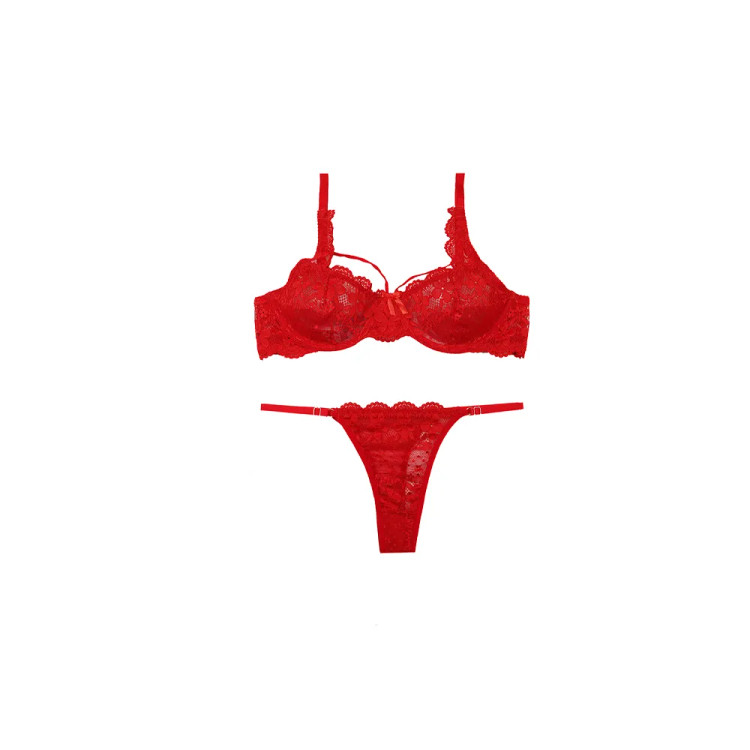 ست لباس زیر زنانه دانتل فنردار بکلس هارنس دار کاپ B