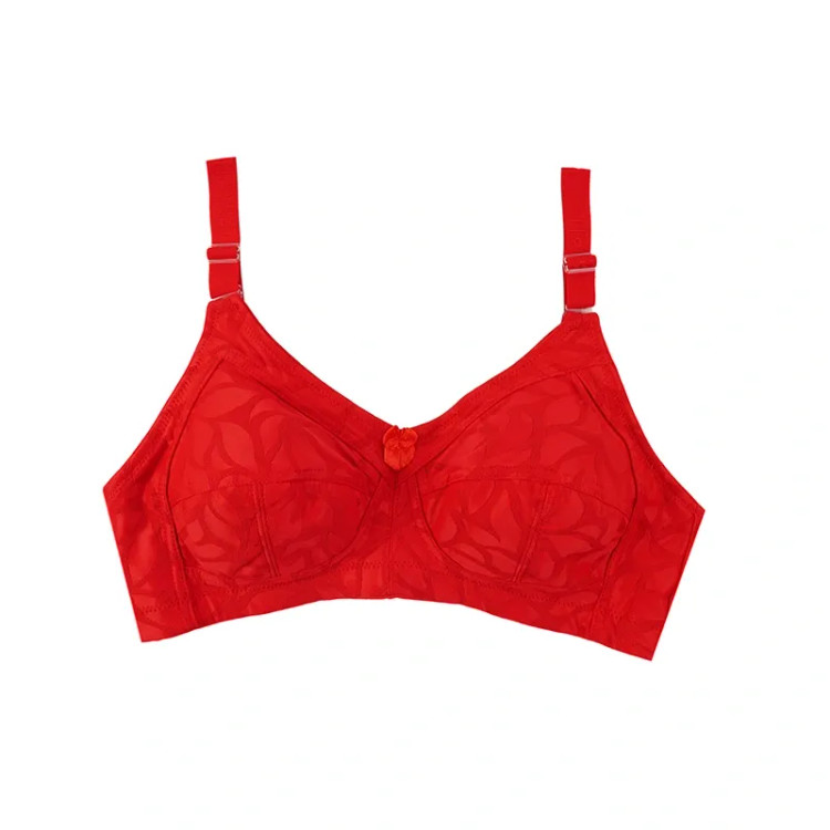 سوتین نخی زنانه مدل بدون فنر کاپ B طرح دار در رنگ های متنوع