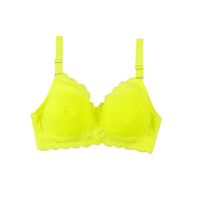 سوتین پرسی نخی دانتل دار بدون فنر کاپ B زنانه راحتی و پوشیده