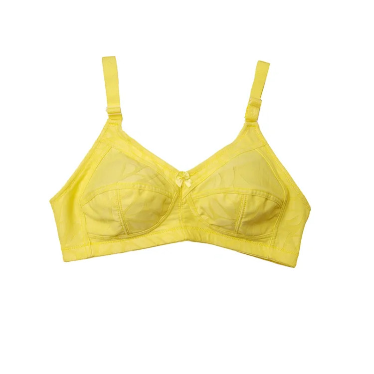 سوتین نخی زنانه مدل بدون فنر کاپ B طرح دار در رنگ های متنوع