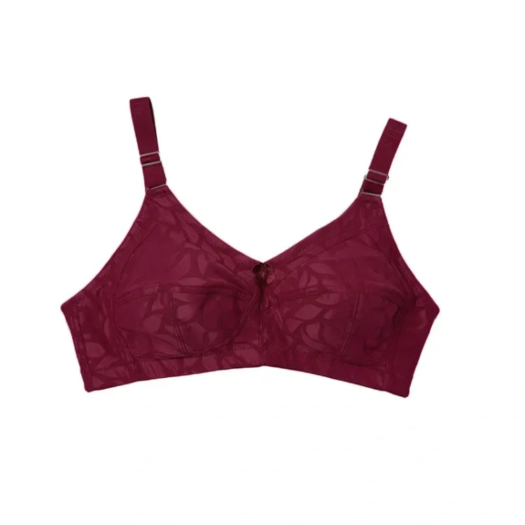 سوتین نخی زنانه مدل بدون فنر کاپ B طرح دار در رنگ های متنوع