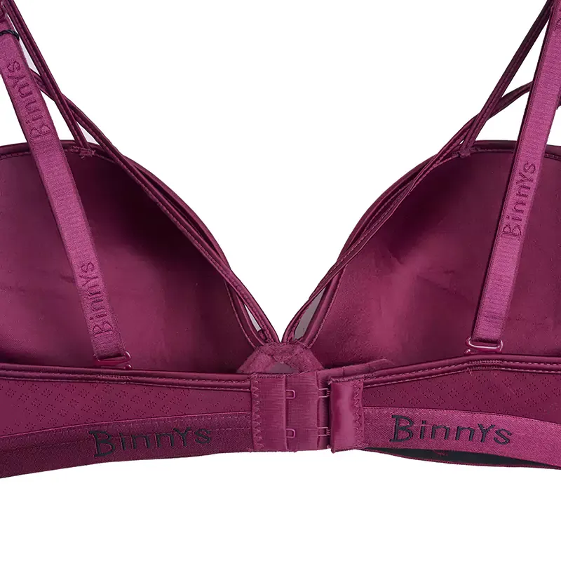 سوتین زنانه اسفنجی فنردار هارنس دار کاپ B جنس میکروفایبر