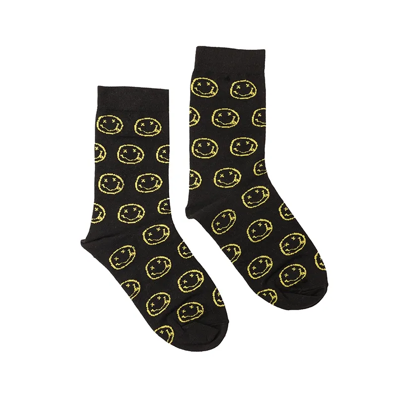 جوراب نخی زنانه طرح لبخند فری سایز مناسب سایز 36 تا 41