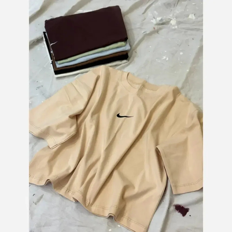 کراپ تیشرت اسپرت دخترانه طرح نایک