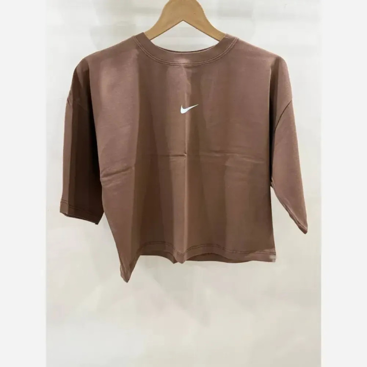 کراپ تیشرت اسپرت دخترانه طرح نایک