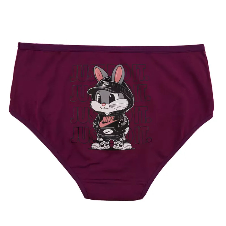 شورت نخی زنانه طرح خرگوشی مدل اسلیپ سایز بزرگ