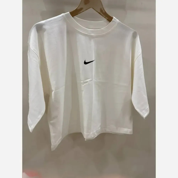 کراپ تیشرت اسپرت دخترانه طرح نایک