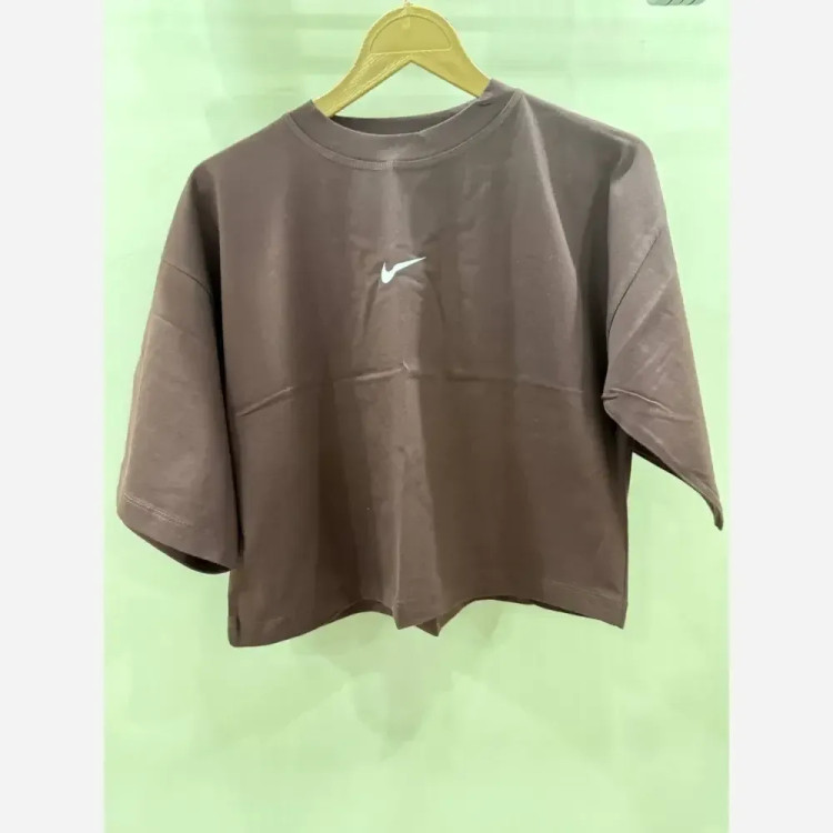 کراپ تیشرت اسپرت دخترانه طرح نایک