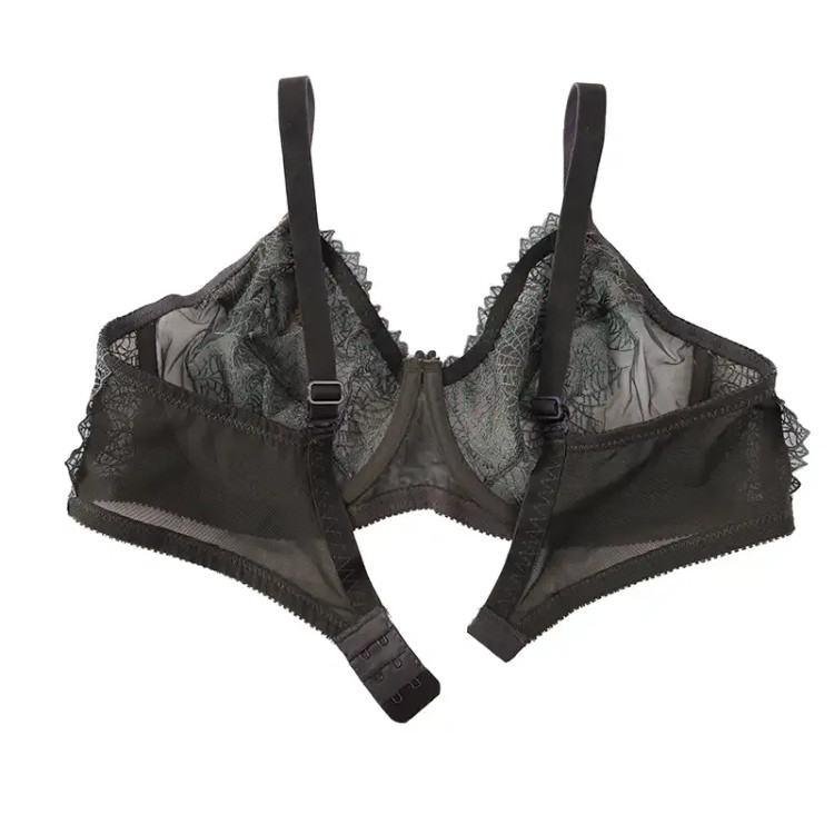 سوتین فنردار گیپور طرحدار زنانه مدل فانتزی جنس تورگاز