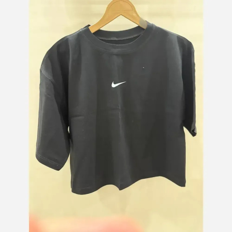 کراپ تیشرت اسپرت دخترانه طرح نایک