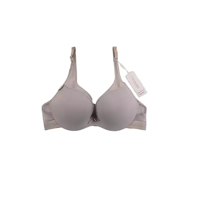 سوتین زنانه اسفنجی فنردار کاپ D نیم جک تور و میکروفایبر