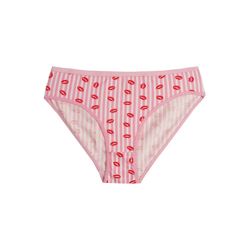 شورت زنانه نخی طرح لب مدل اسلیپ سایزبزرگ