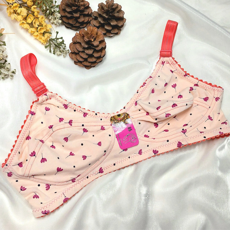 سوتین نخی زنانه بدون فنر و اسفنج، راحت و خنک، مناسب استفاده روزانه، سایزبندی کامل