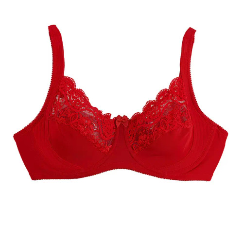 سوتین فنردار گیپور کاپ C زنانه شیک بدون اسفنج