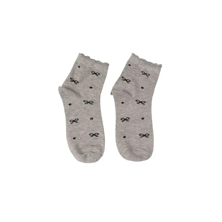 جوراب نخی زنانه طرح پاپیون فری سایز (36 تا 41)