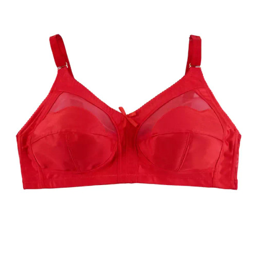 سوتین زنانه پرلون بدون فنر کاپ B طرح دار راحت و شیک