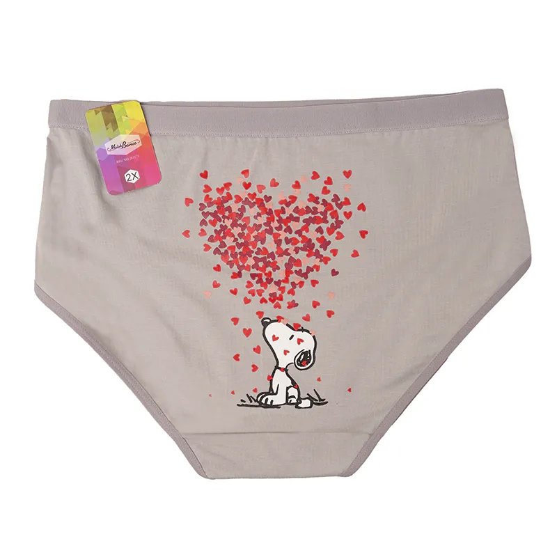 شورت نخی اسلیپ زنانه طرح اسنوپی سایز 2XL