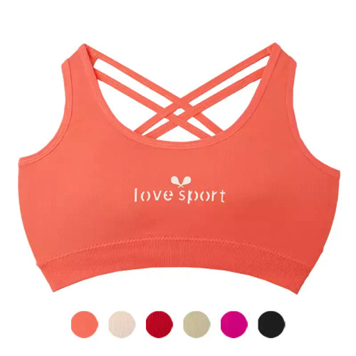 سوتین ورزشی زنانه کاپ متحرک فانریپ کبریتی فری سایز مدل صلیبی پشت