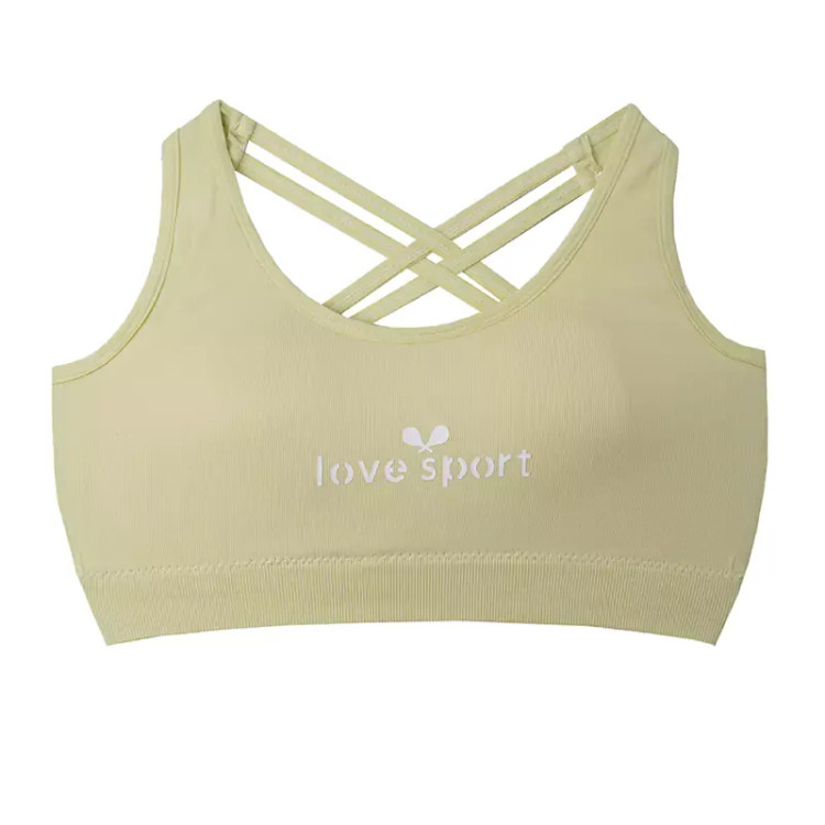 سوتین ورزشی زنانه کاپ متحرک فانریپ کبریتی فری سایز مدل صلیبی پشت