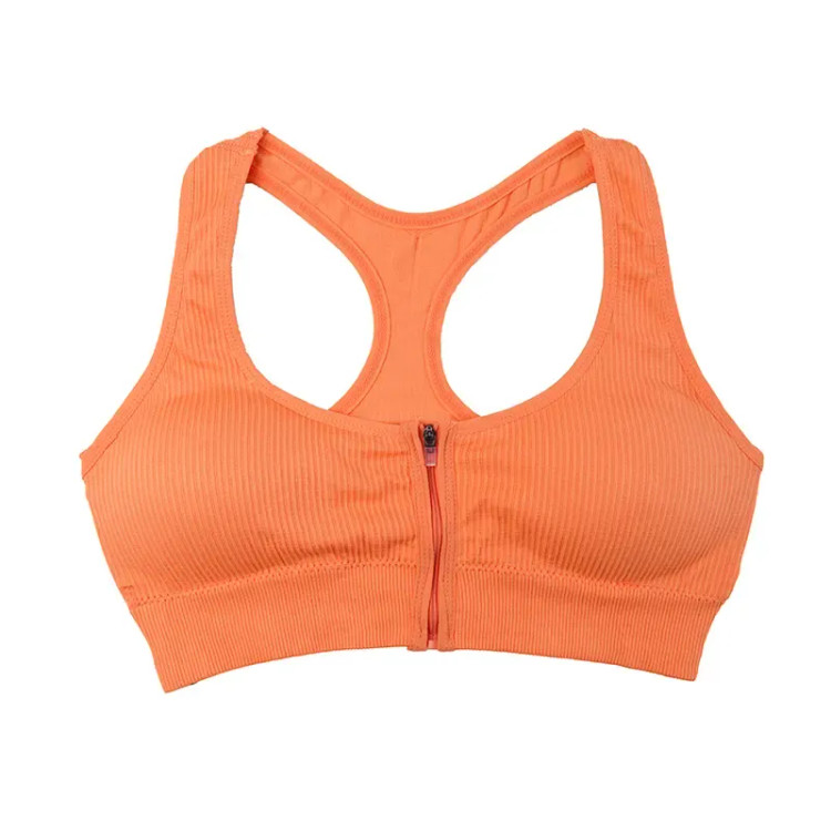 نیم تنه ورزشی زنانه کبریتی زیپ دار کاپ متحرک فری سایز