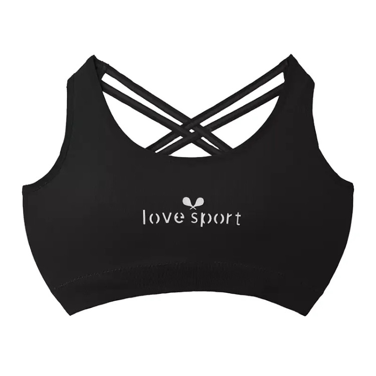 سوتین ورزشی زنانه کاپ متحرک فانریپ کبریتی فری سایز مدل صلیبی پشت